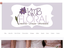 Tablet Screenshot of kmbfloral.com
